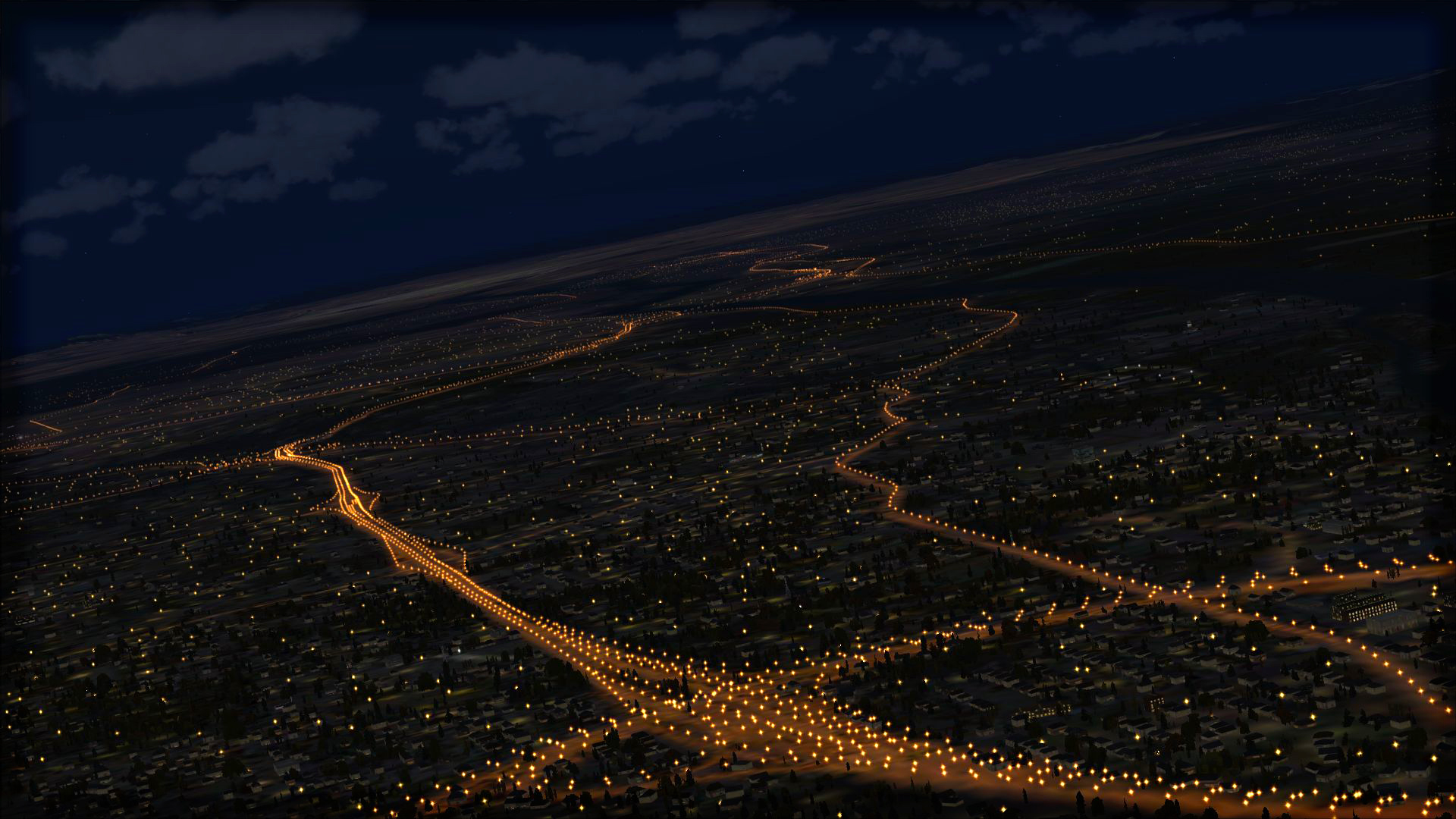 FSX Steam Edition: Night Environment: Connecticut Add-On