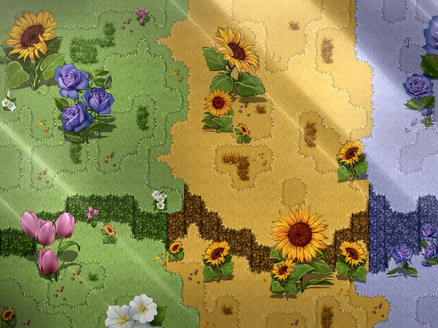 RPG Maker MZ - KR Flower Forest Tileset