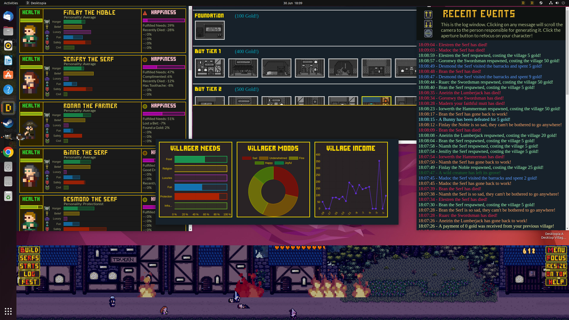 Desktopia: A Desktop Village Simulator