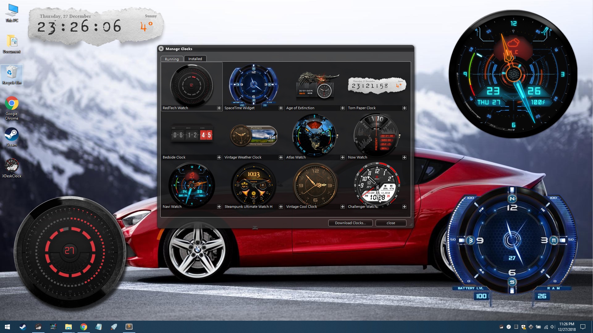 XDeskClock