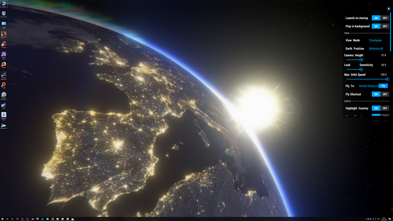 3D Earth Time Lapse PC Live Wallpaper