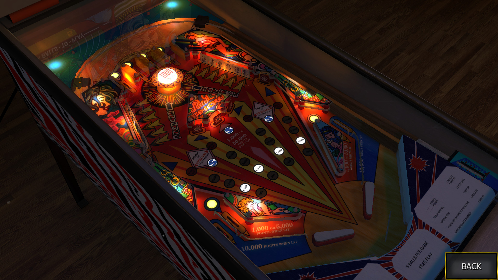 Zaccaria Pinball - Red Show Table