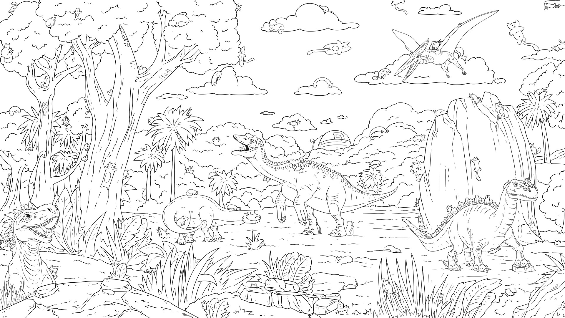 Hidden Dino Cats