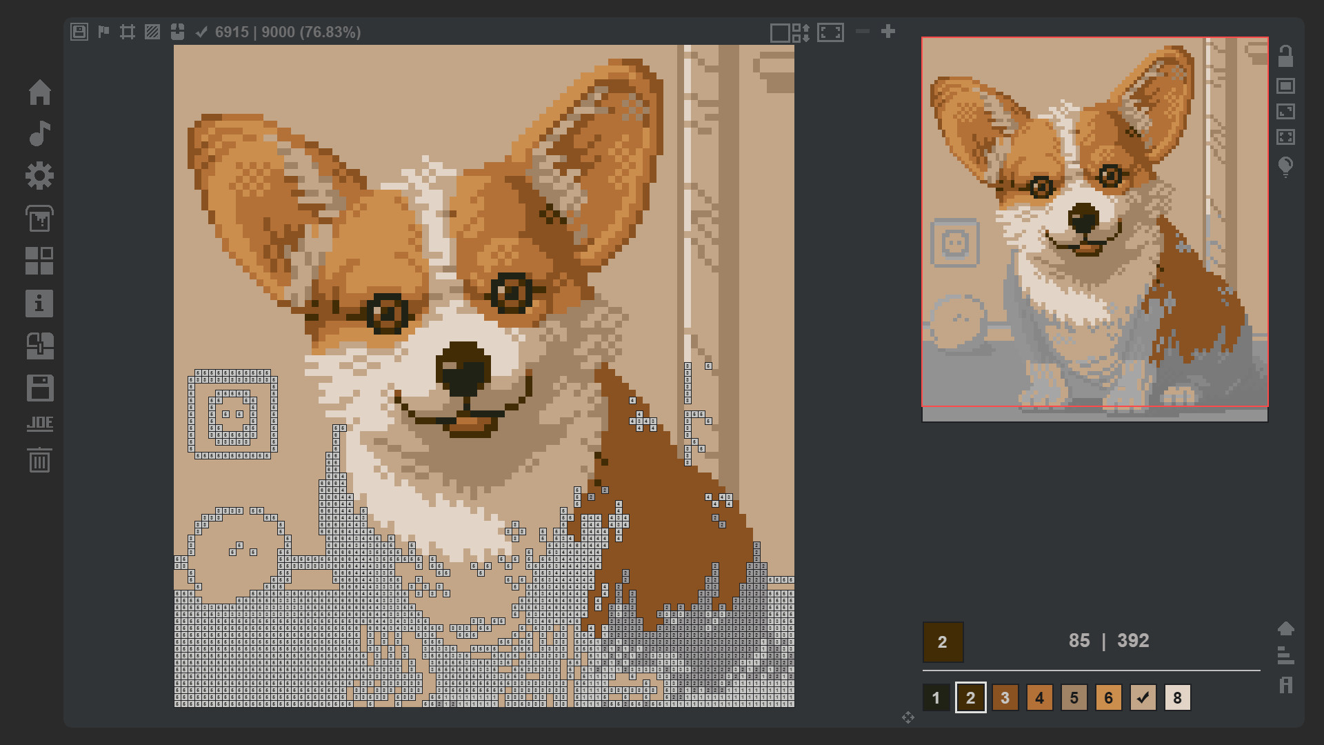 Coloring Game 4 – 3-Bit Palette
