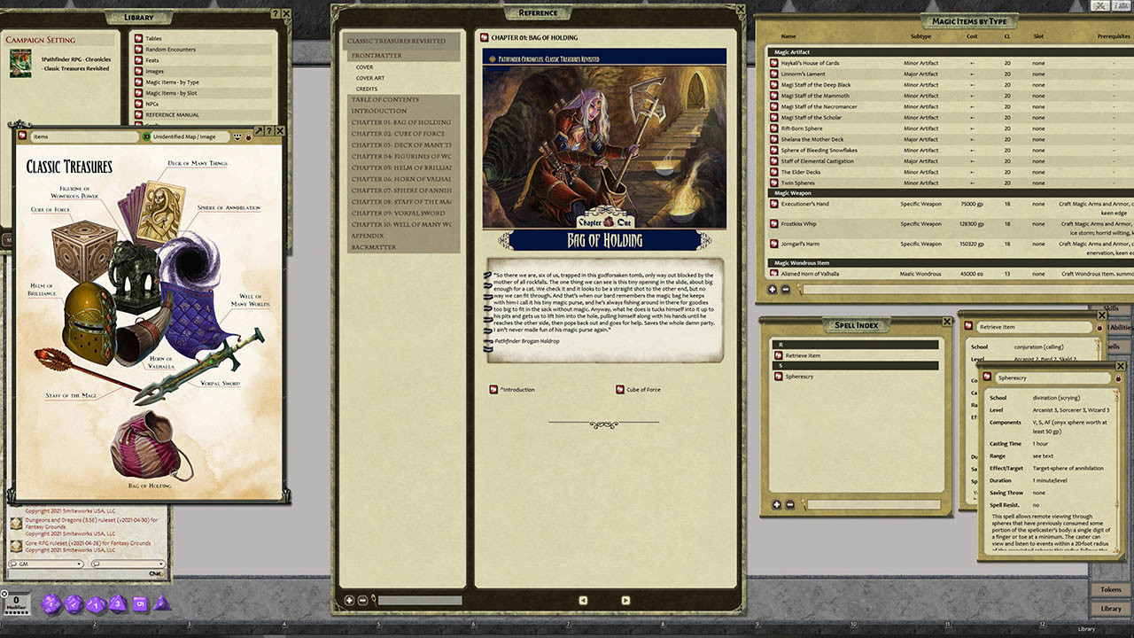 Fantasy Grounds - Pathfinder RPG - Chronicles: Classic Treasures Revisited