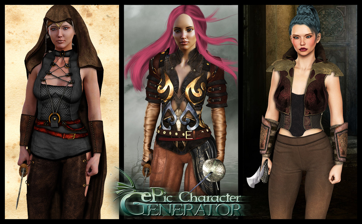 ePic Character Generator - Season #2: Female Adventurer #1