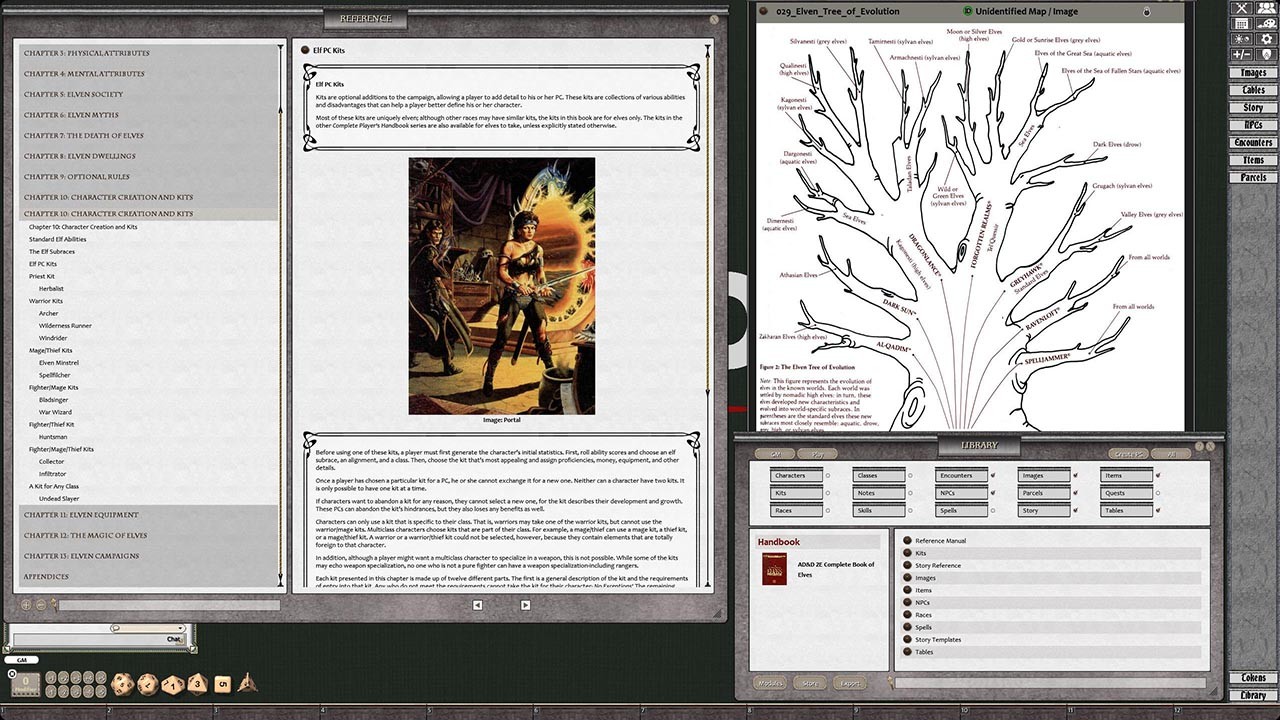 Fantasy Grounds - D&D Classics: PHBR8 The Complete Book of Elves (2E)