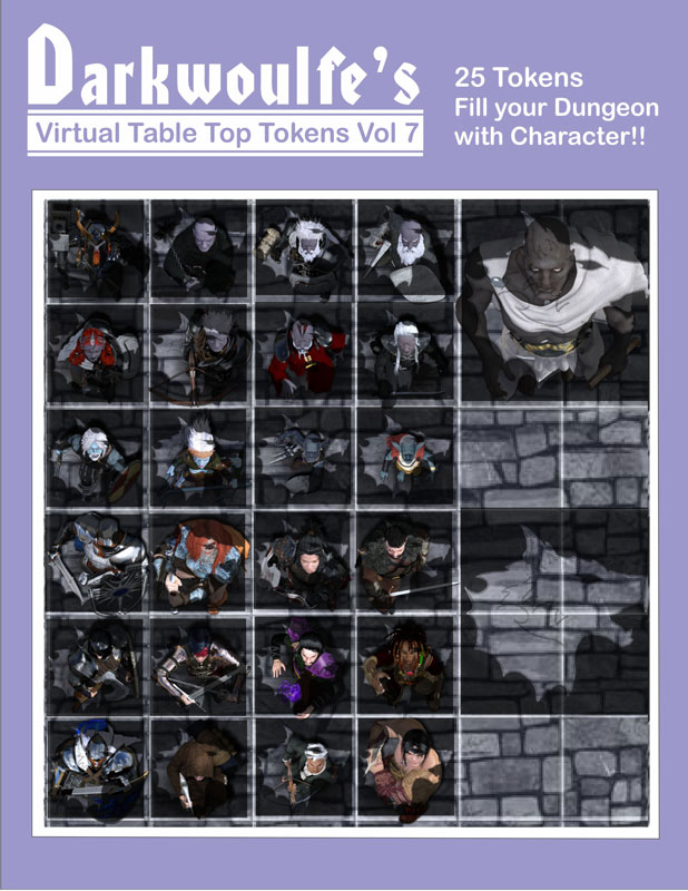 Fantasy Grounds - Top-Down Tokens - Darkwoulfe's Token Pack Vol 7