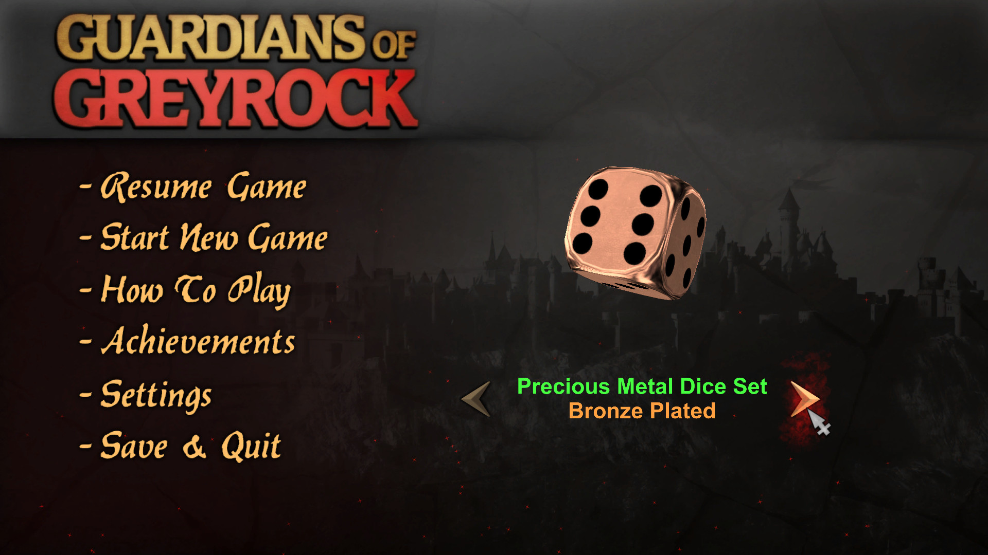Guardians of Greyrock - Dice Pack: Precious Metal Set