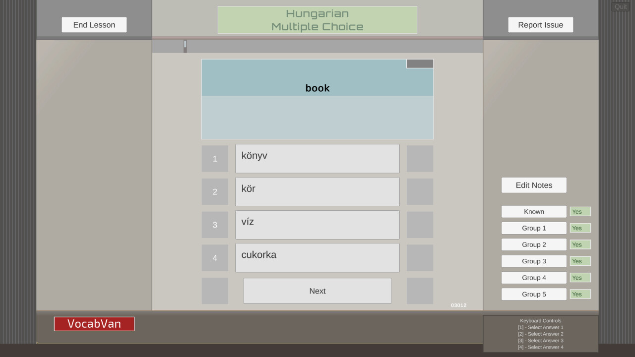 VocabVan - Hungarian