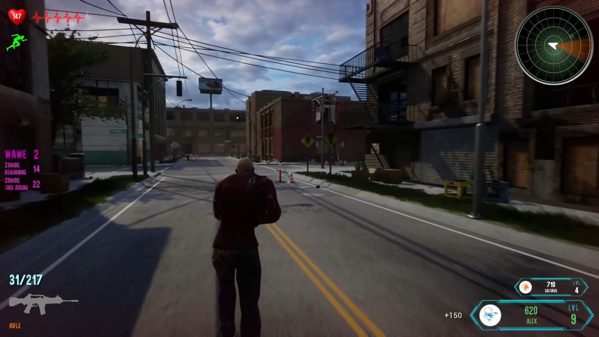 Famished zombies:  Decisive extermination