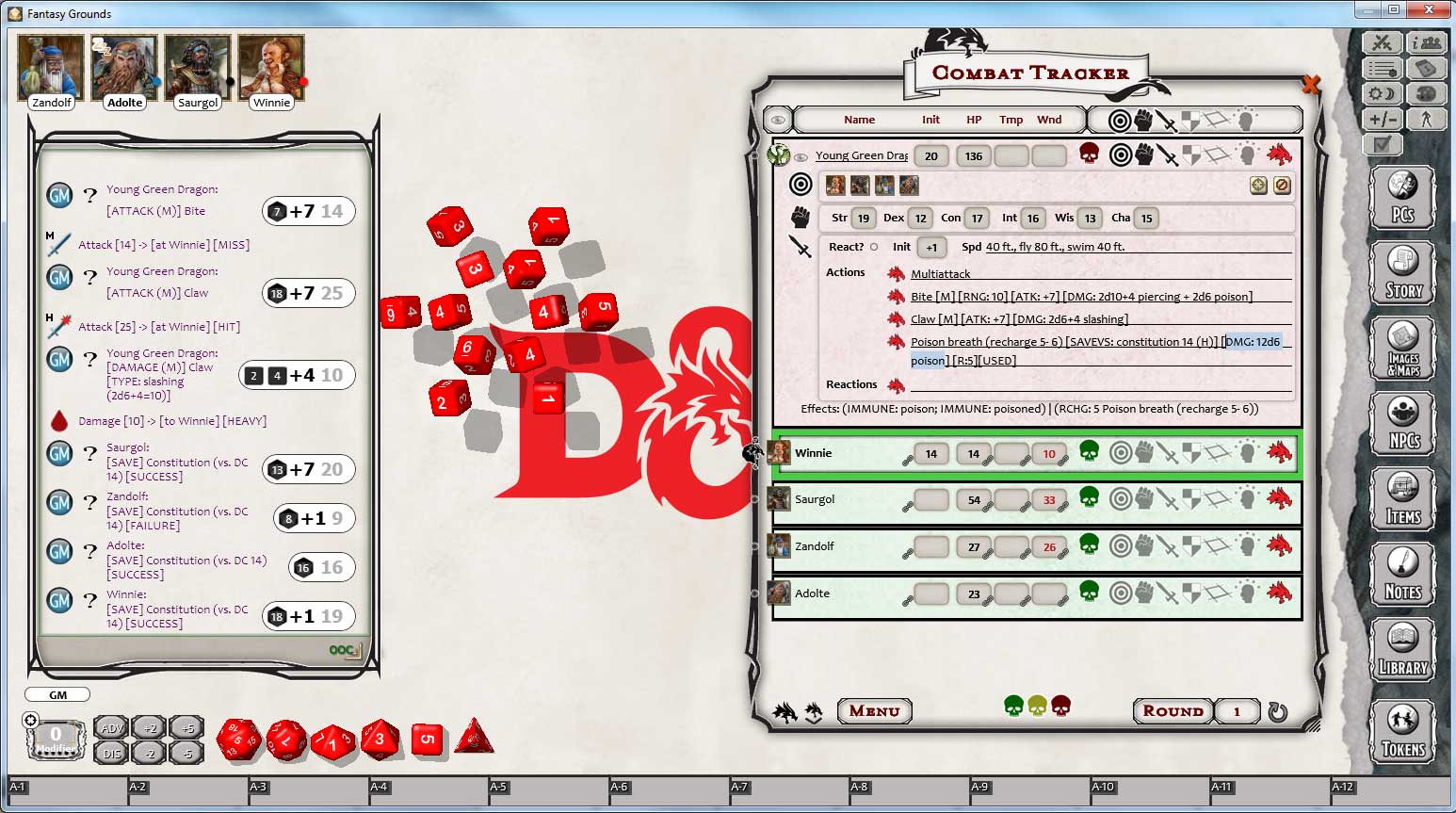 Fantasy Grounds - D&D Monster Pack - Dragons