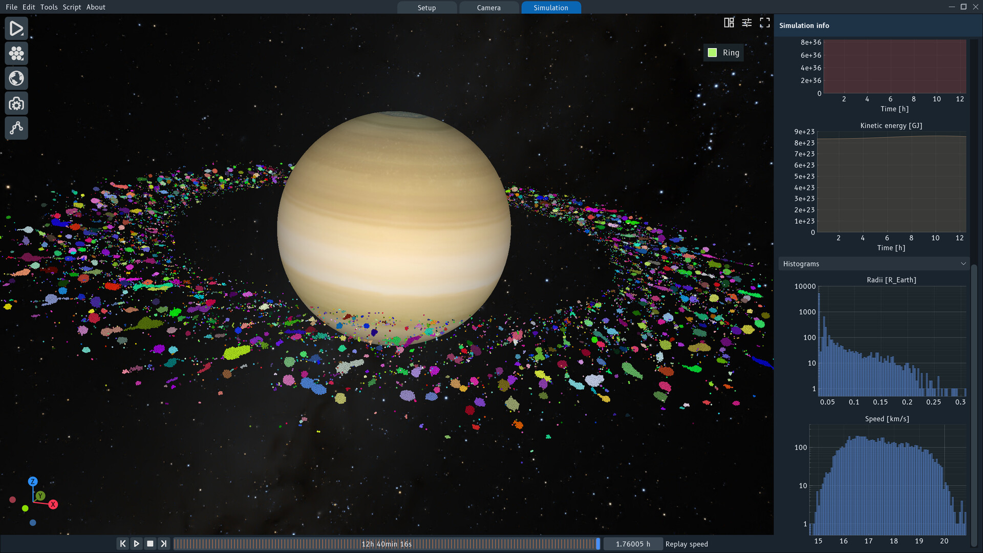 SpaceSim - Astrophysical Simulation Software
