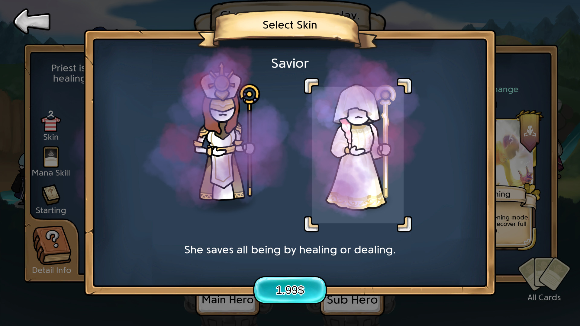 3 Minute Heroes - Savior (Priest Skin)