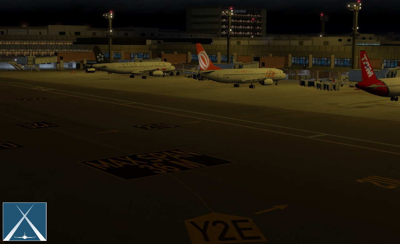 X-Plane 11 - Add-on: Globall Art - SBGR - São Paulo - Guarulhos International Airport