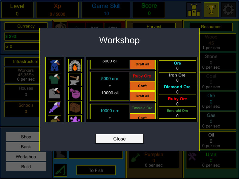 Idle Progress