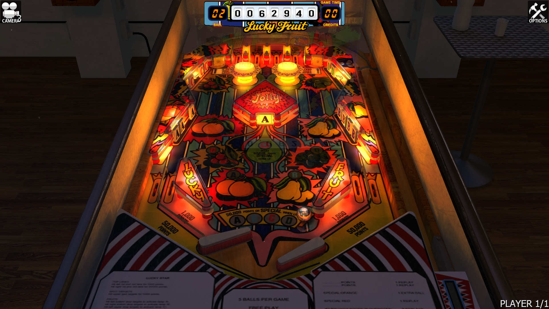 Zaccaria Pinball - Lucky Fruit Table