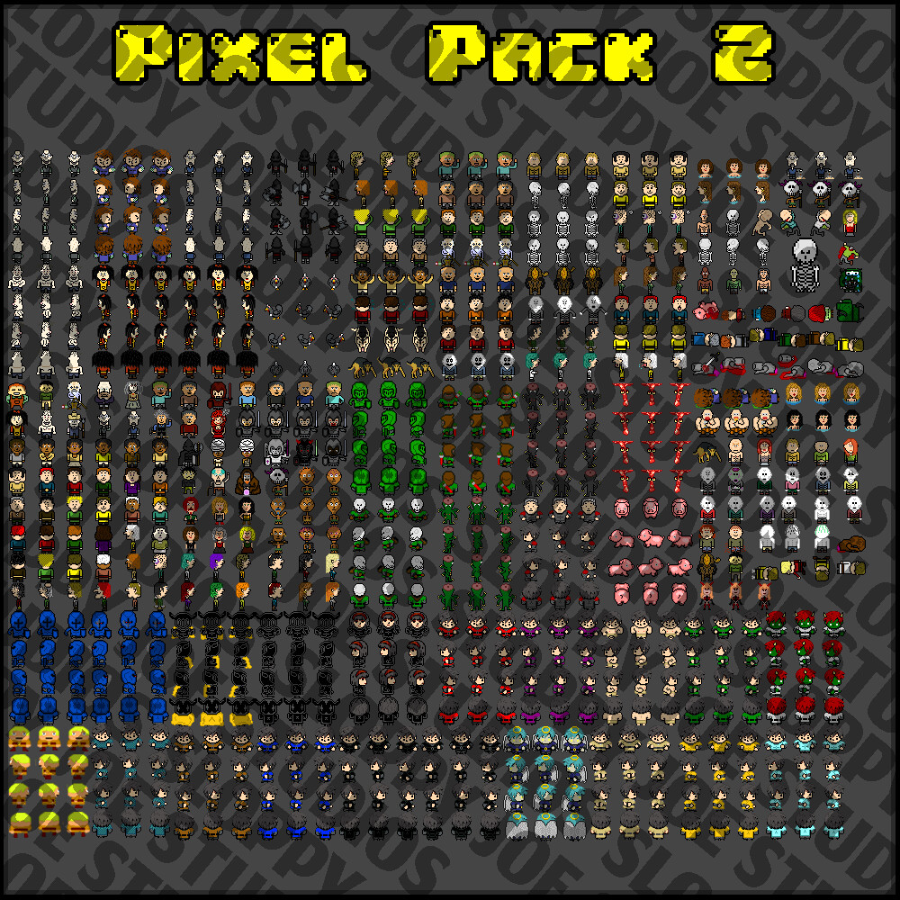 RPG Maker MV - Pixel Pack 2 Characters - Faces - Sideview Enemies