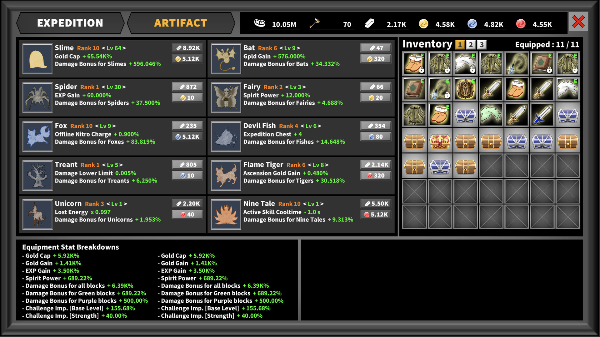 Incremental Epic Breakers
