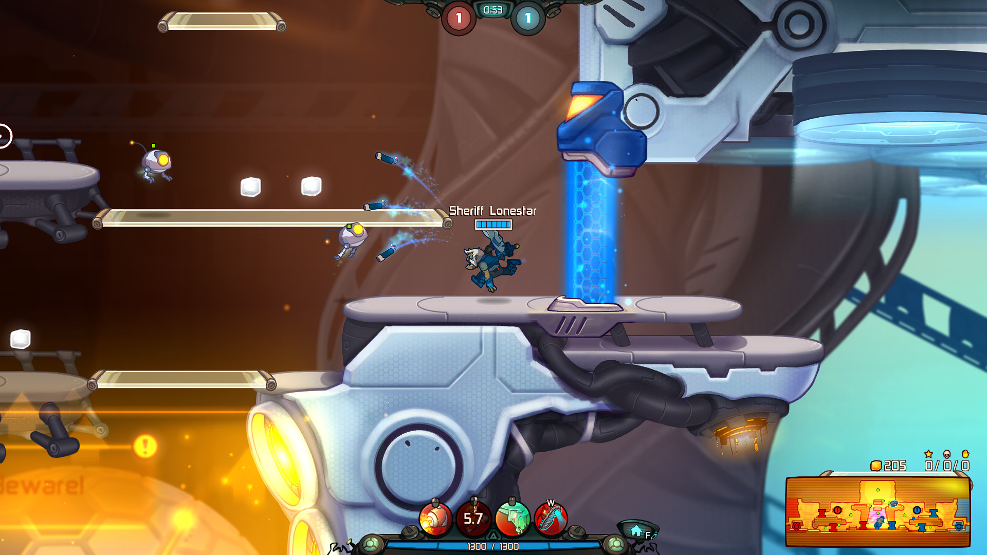 Sheriff Lonestar - Awesomenauts Character