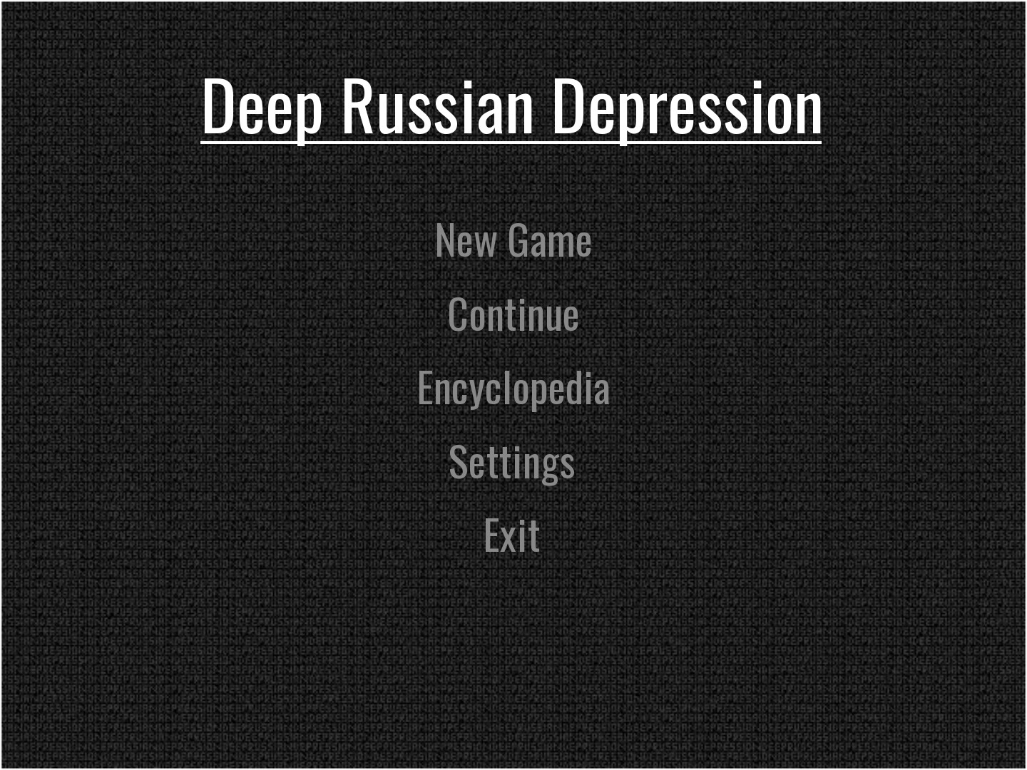 Deep Russian Depression