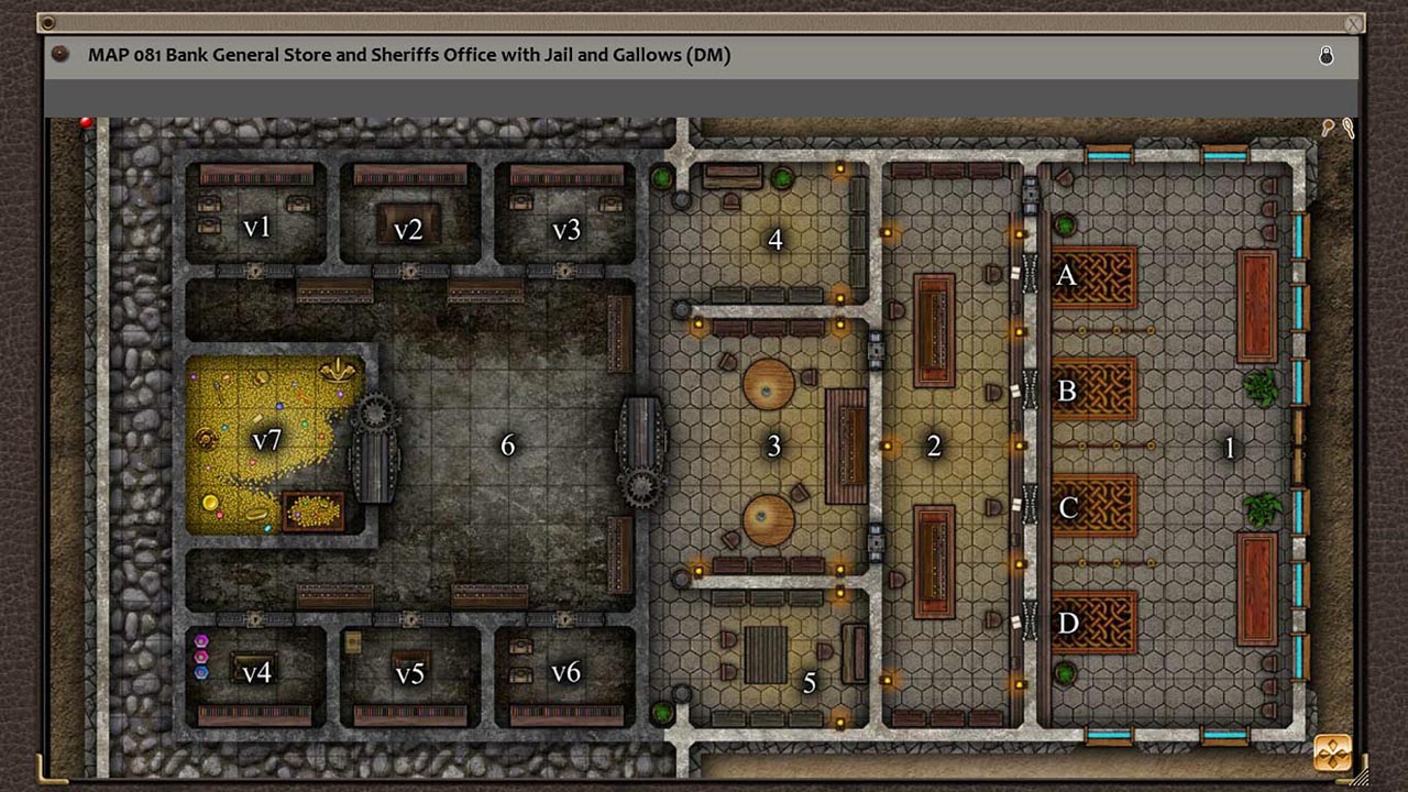 Fantasy Grounds - Paths to Adventure: Taverns and Storefronts (Map Pack)