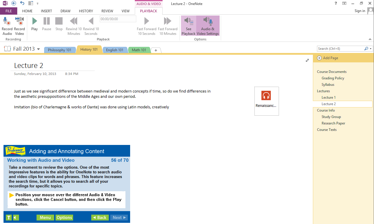 Professor Teaches® OneNote 2013 & 365