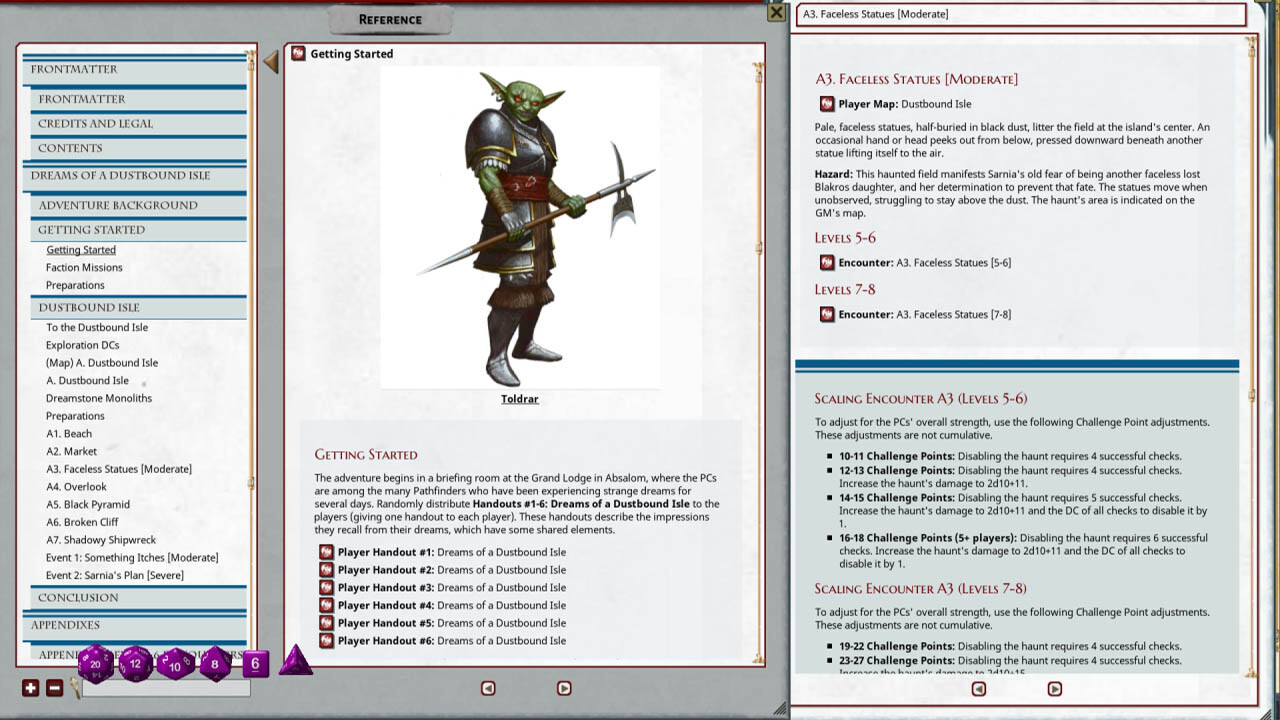 Fantasy Grounds - Pathfinder 2 RPG - Pathfinder Society Scenario #3-17: Dreams of a Dustbound Isle