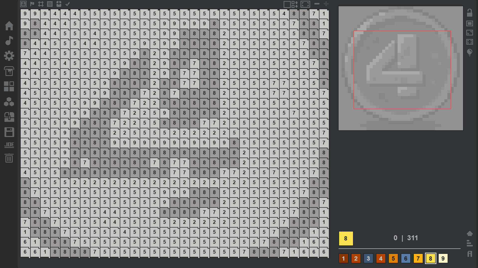 Coloring Game 4 – Mosaic Mode