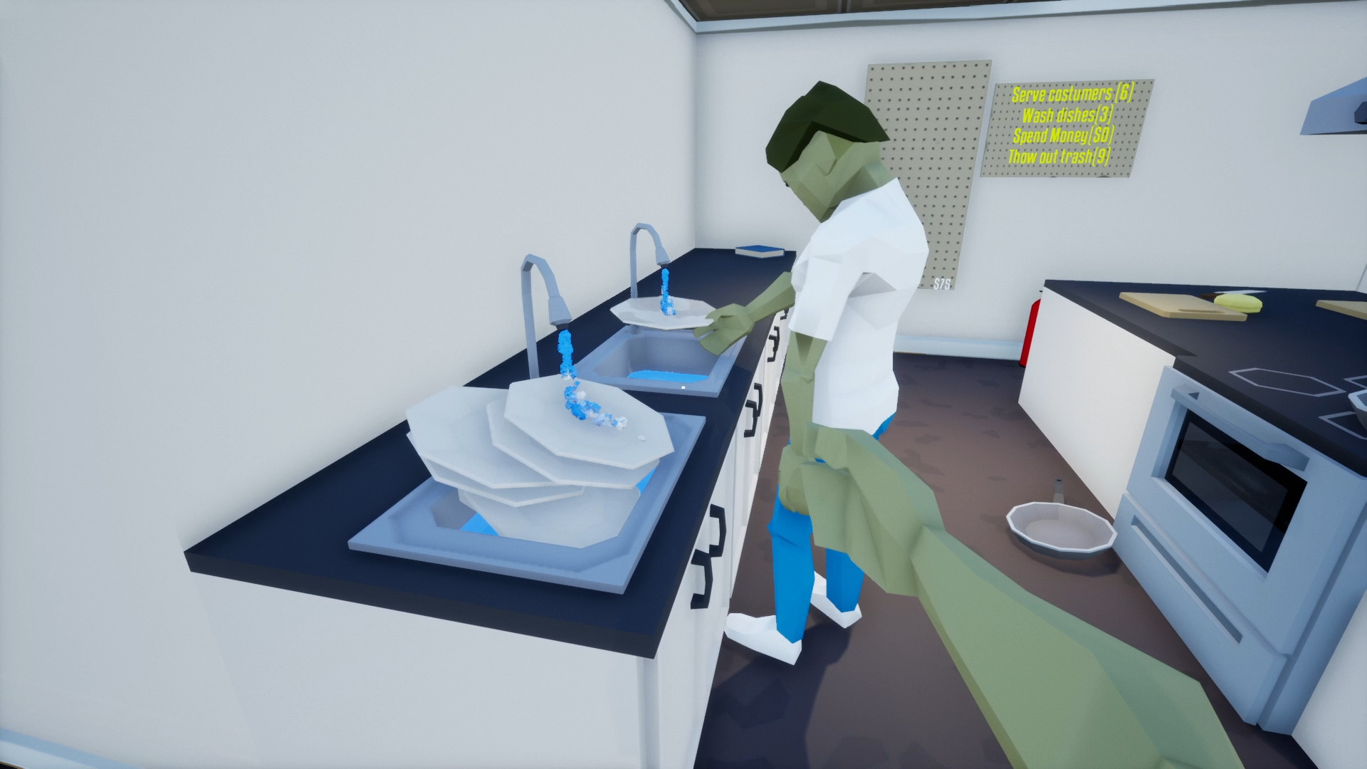 One-armed cook