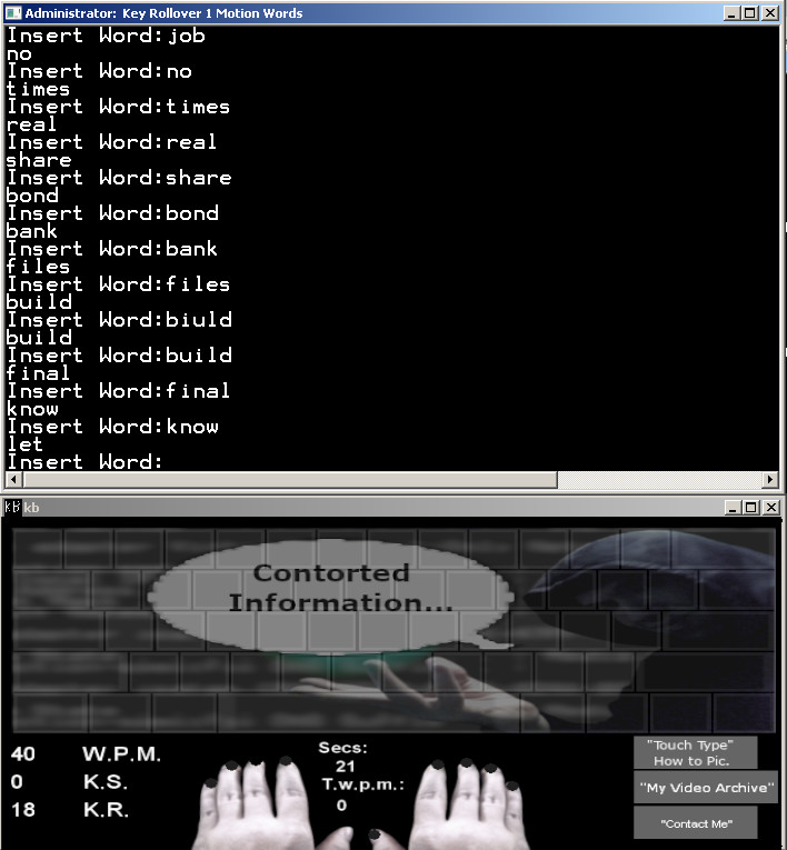 Touch Typing Home Row Speed Grinder - Contorted Information Skin + Physical Access Ethical Hacking Windows Xp, Vista, 7, 8, 10 & Linux Tutorial Access