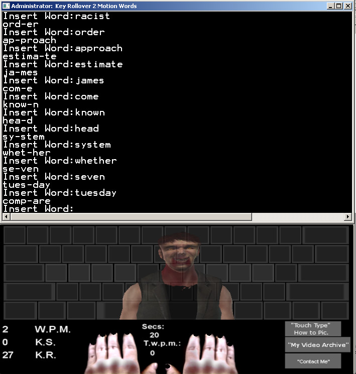 Touch Typing Home Row Speed Grinder - Zombie Black Layout Prowl Skin