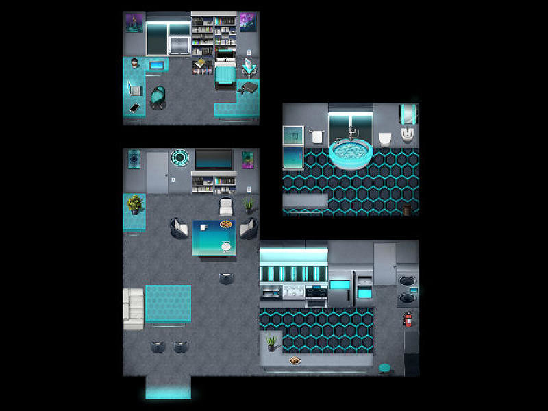 RPG Maker MZ - KR Cyberpunk Tileset
