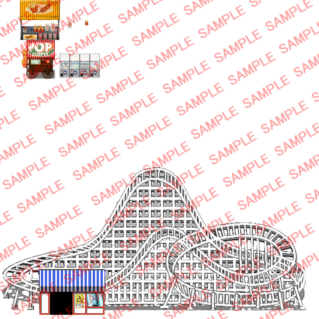 RPG Maker MV - Amusement park! Tile set