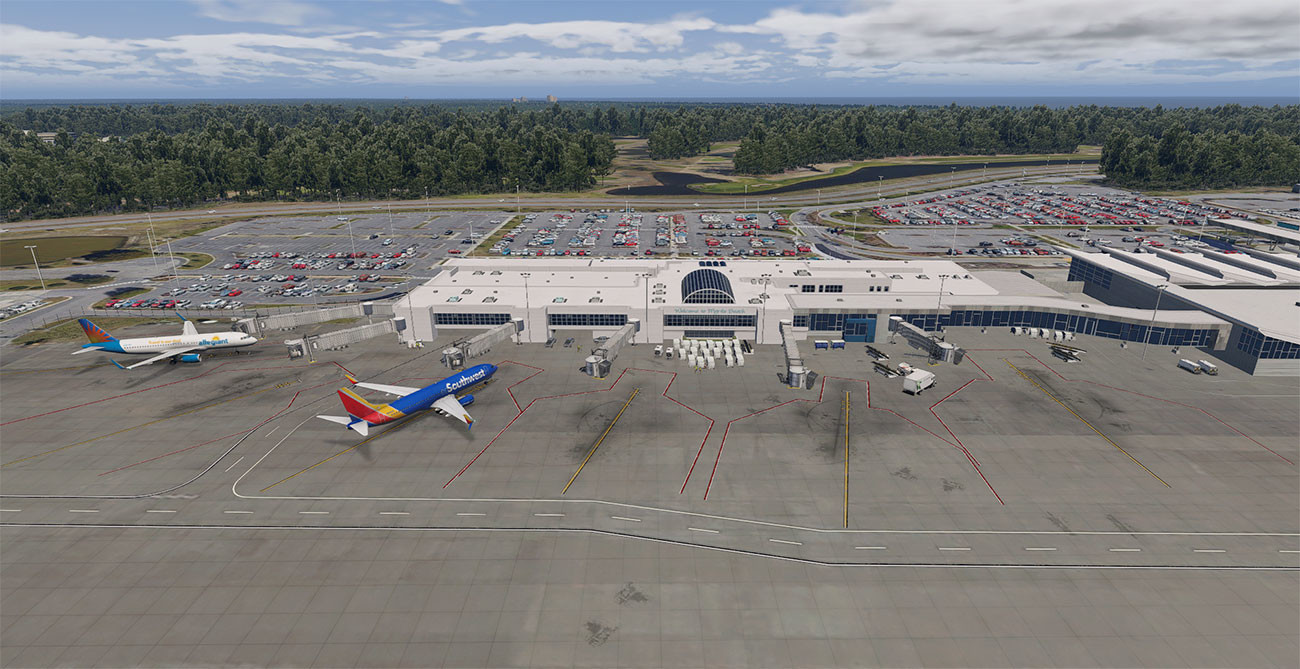 X-Plane 11 - Add-on: Verticalsim - KMYR - Myrtle Beach International Airport XP
