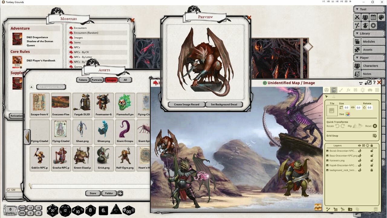 Fantasy Grounds - D&D Dragonlance: Shadow of the Dragon Queen