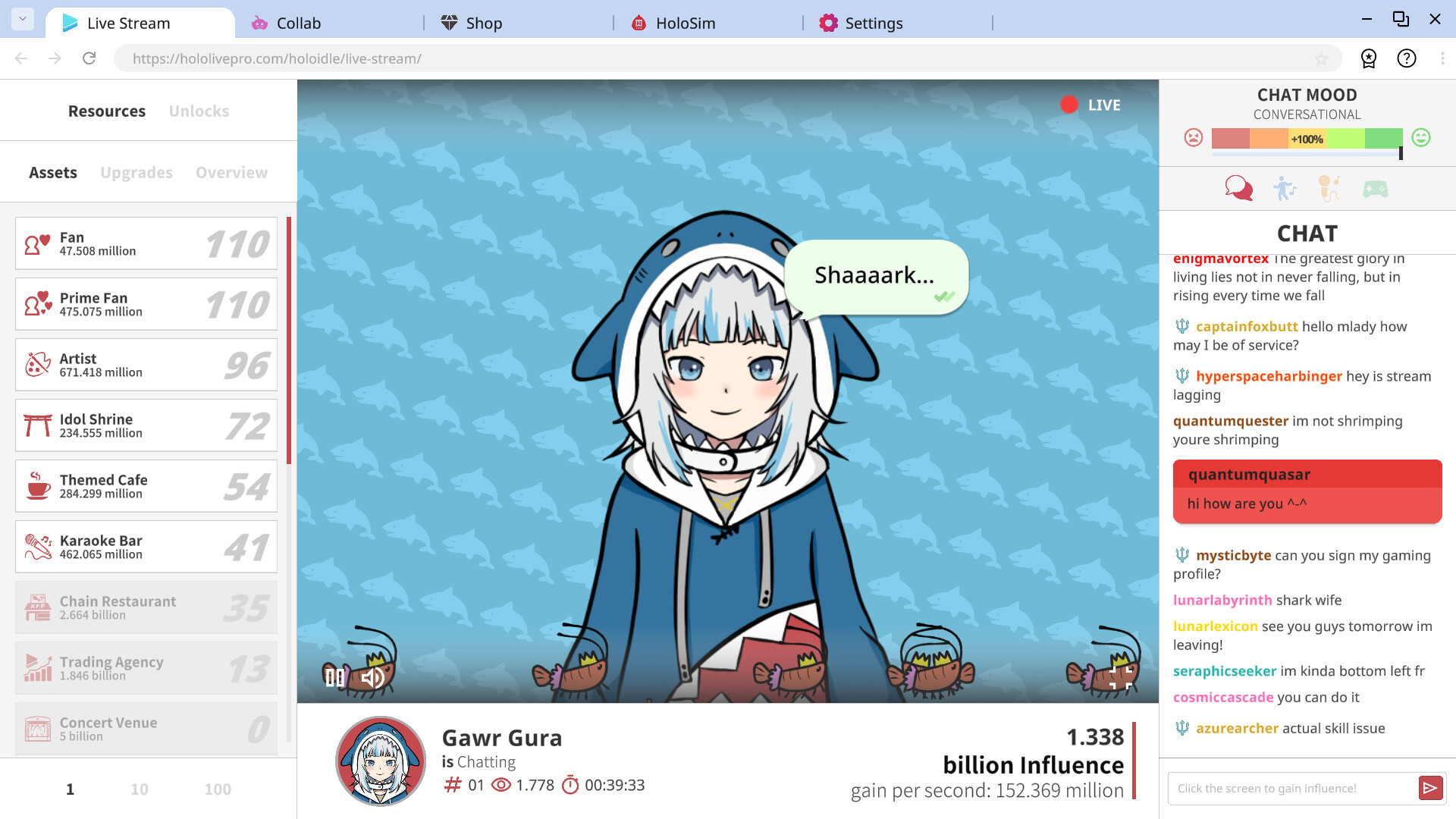 Holoidle