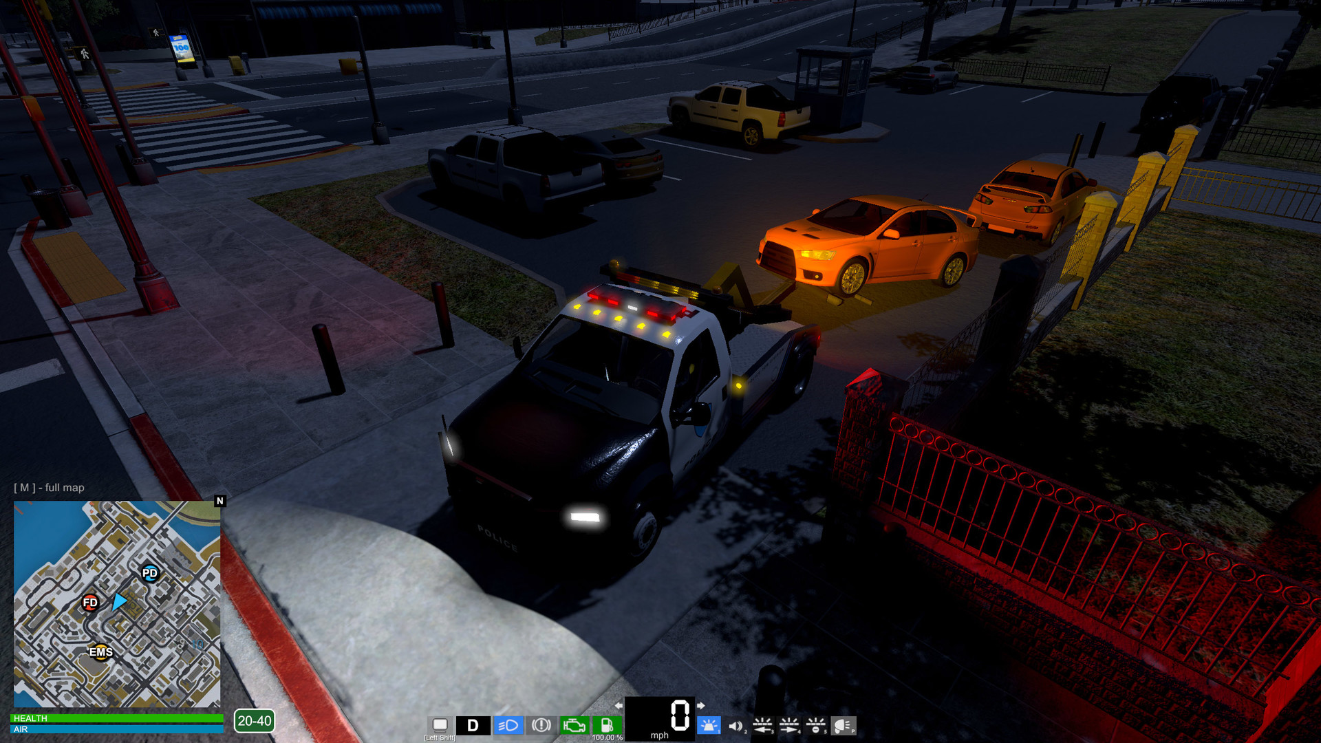 Flashing Lights - Police, Firefighting, Emergency Services (EMS) Simulator