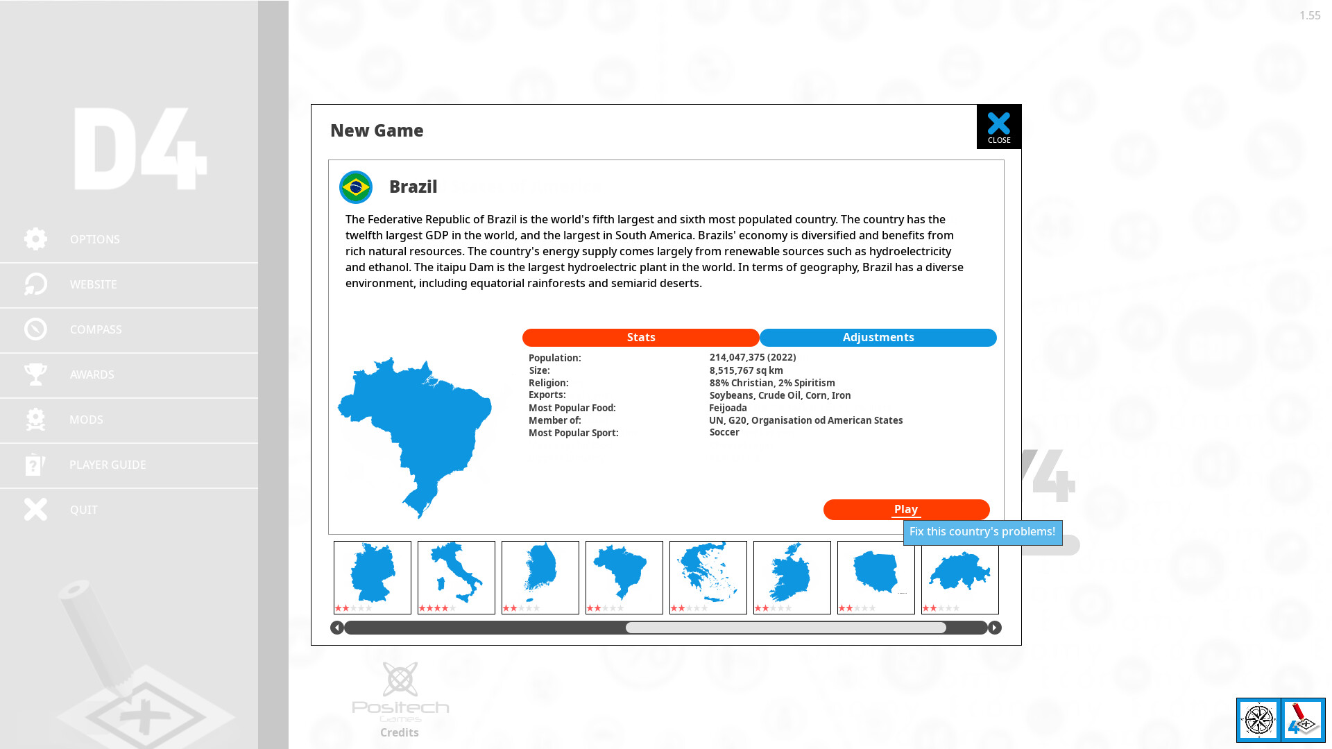 Democracy 4 - Country Pack