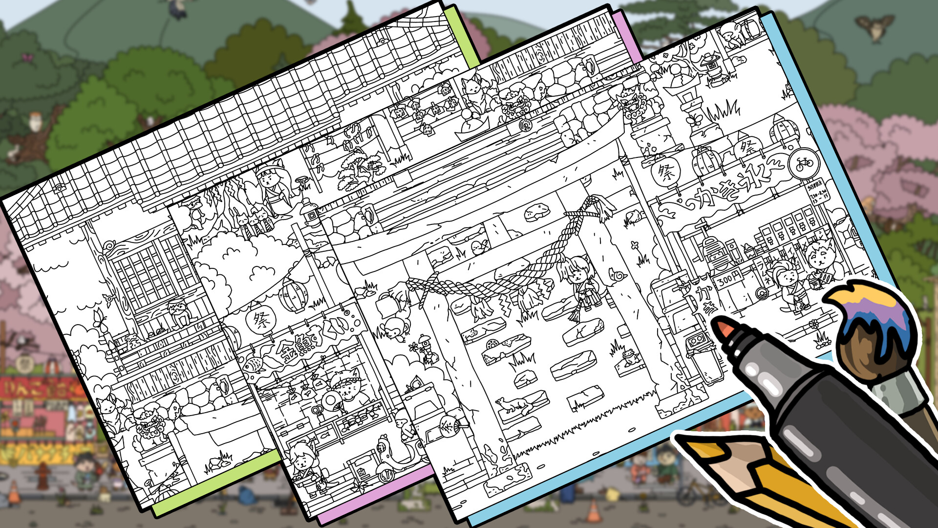 FIND ALL 7: Japan - Coloring Book
