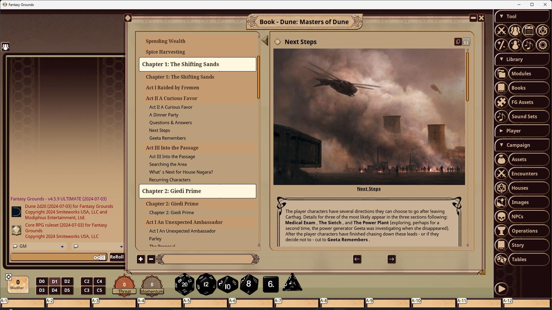 Fantasy Grounds - Dune: Masters of Dune
