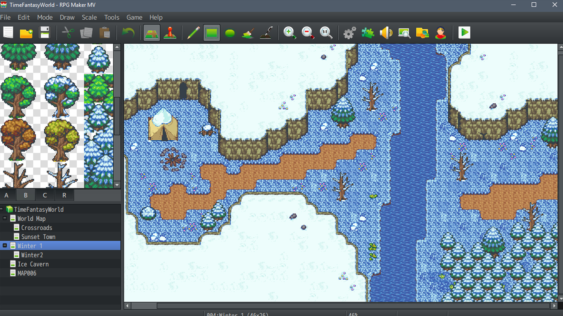 RPG Maker MV - Time Fantasy: Winter Tiles