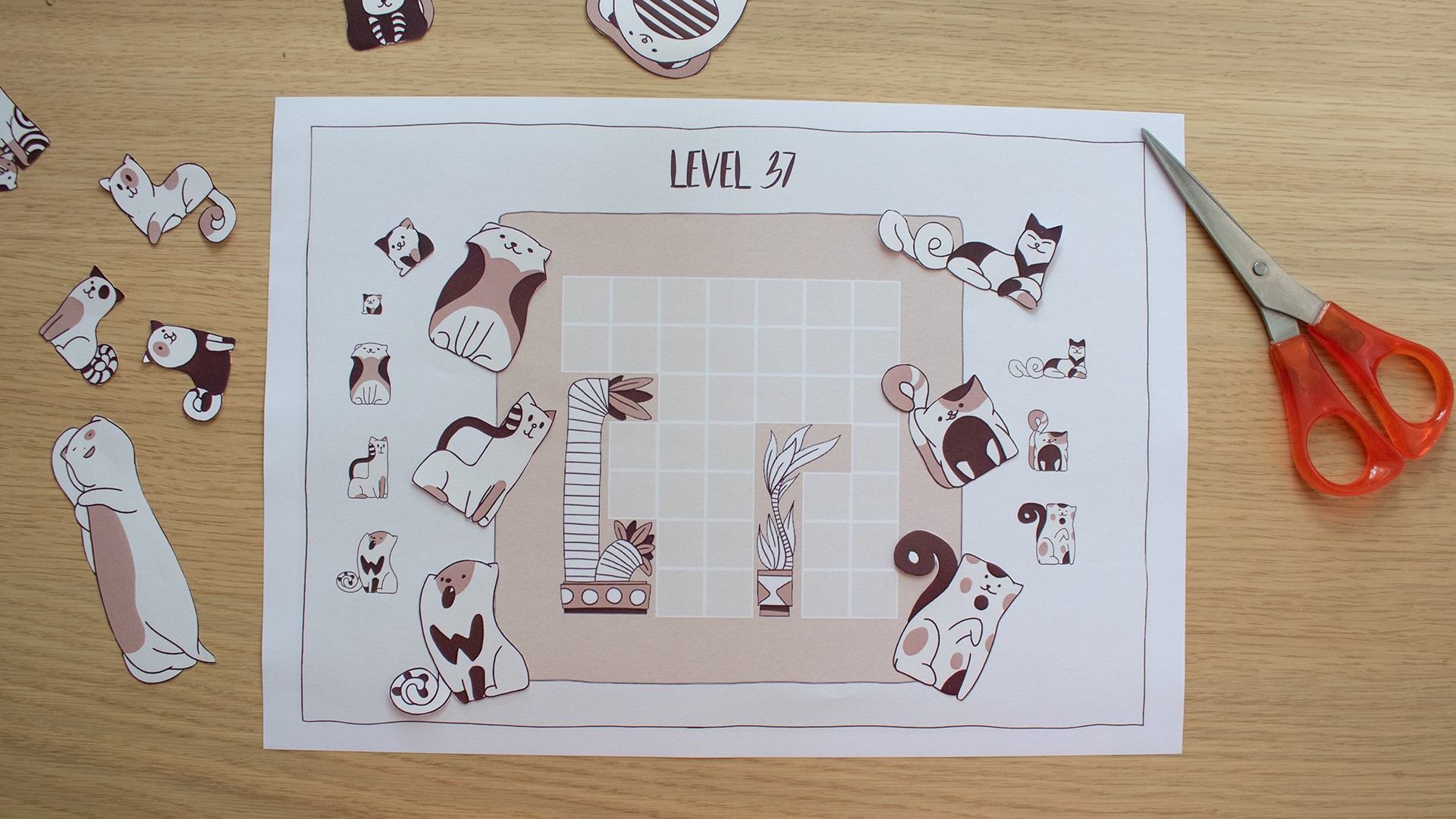 Cats Organized Neatly - Paper Edition