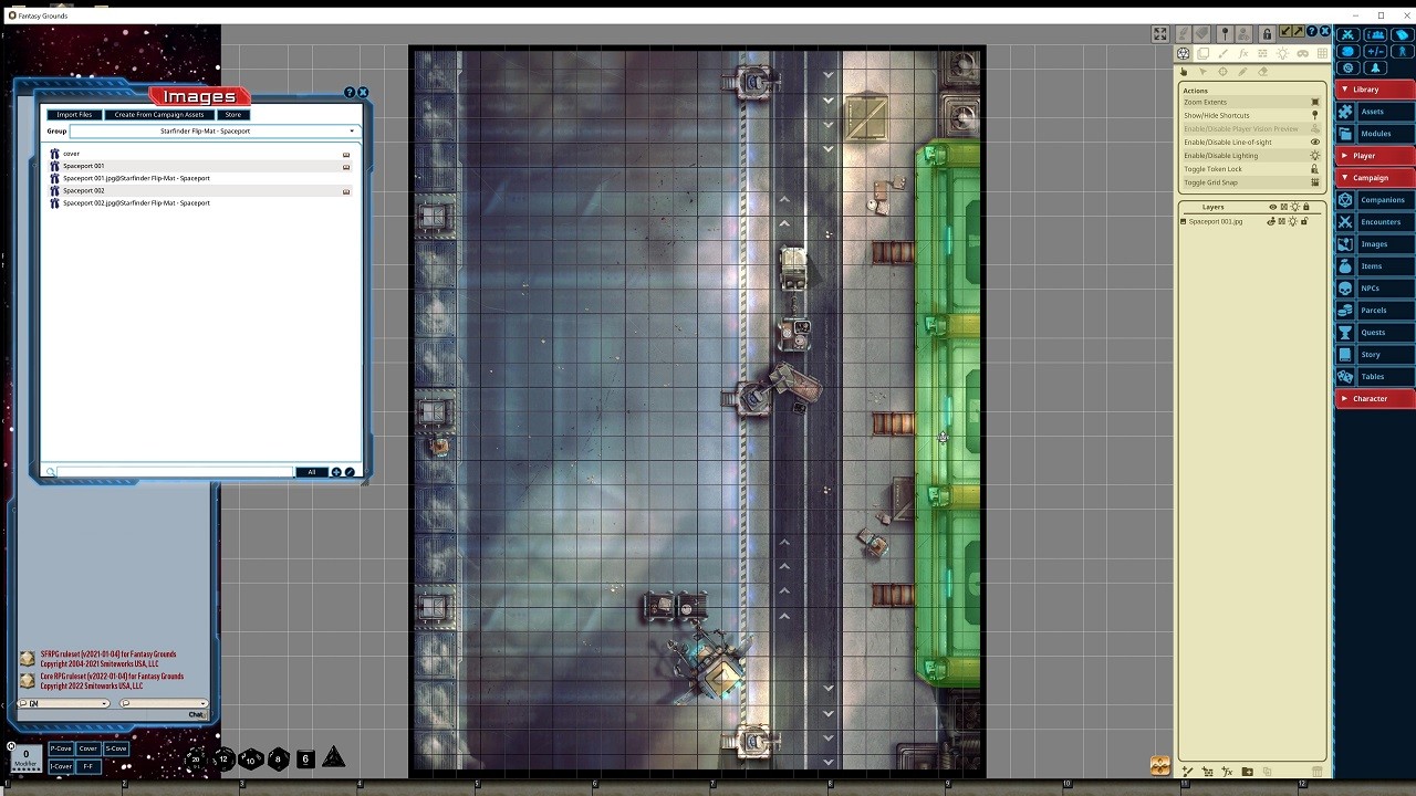 Fantasy Grounds - Starfinder RPG - Flipmat Spaceport