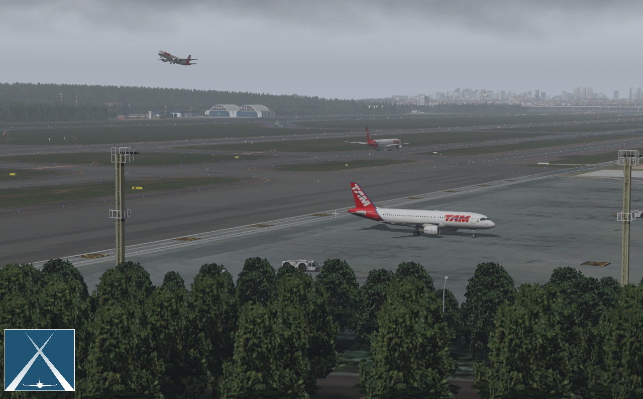 X-Plane 11 - Add-on: Globall Art - SBGR - São Paulo - Guarulhos International Airport