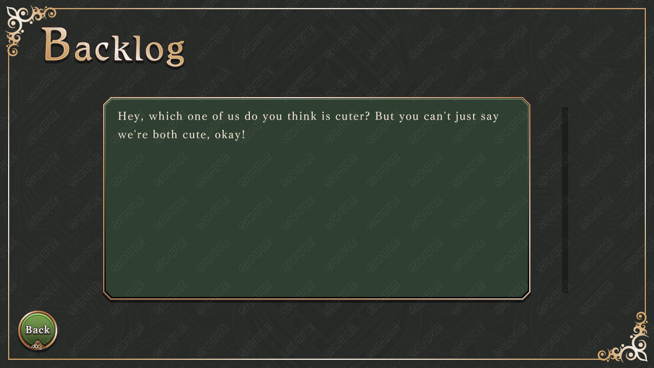Tyrano Builder - Visual Novel GUI Pack #4 Color-Spruce [kopanda UI]