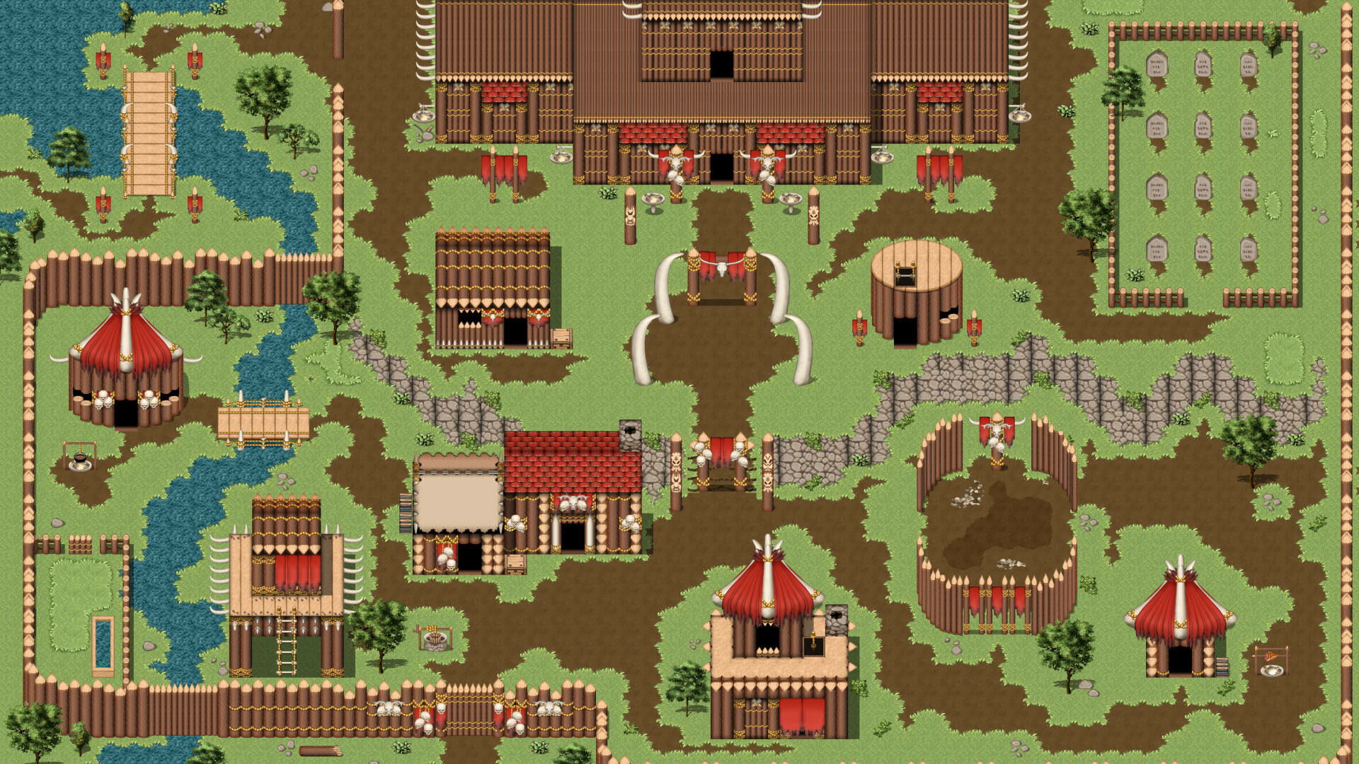 RPG Maker MZ - KR Tribal Fort Tileset