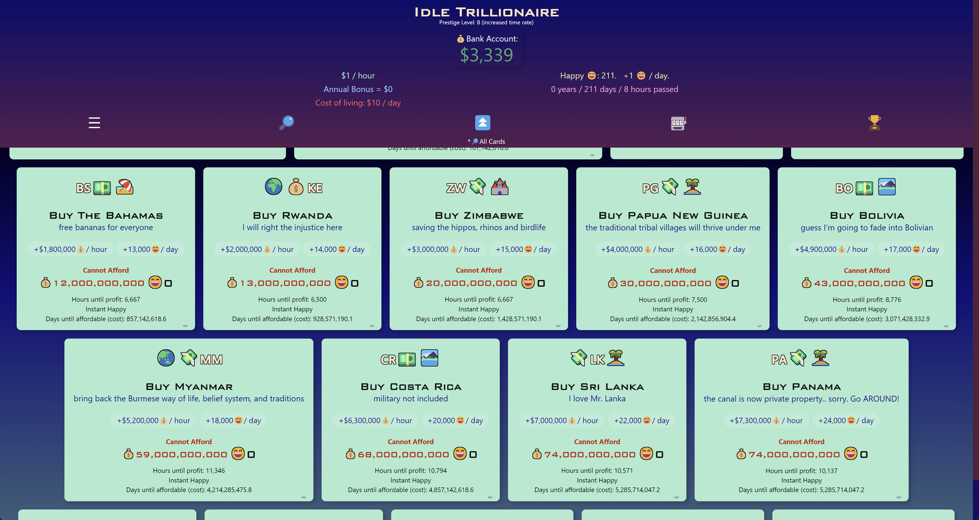 Idle Trillionaire