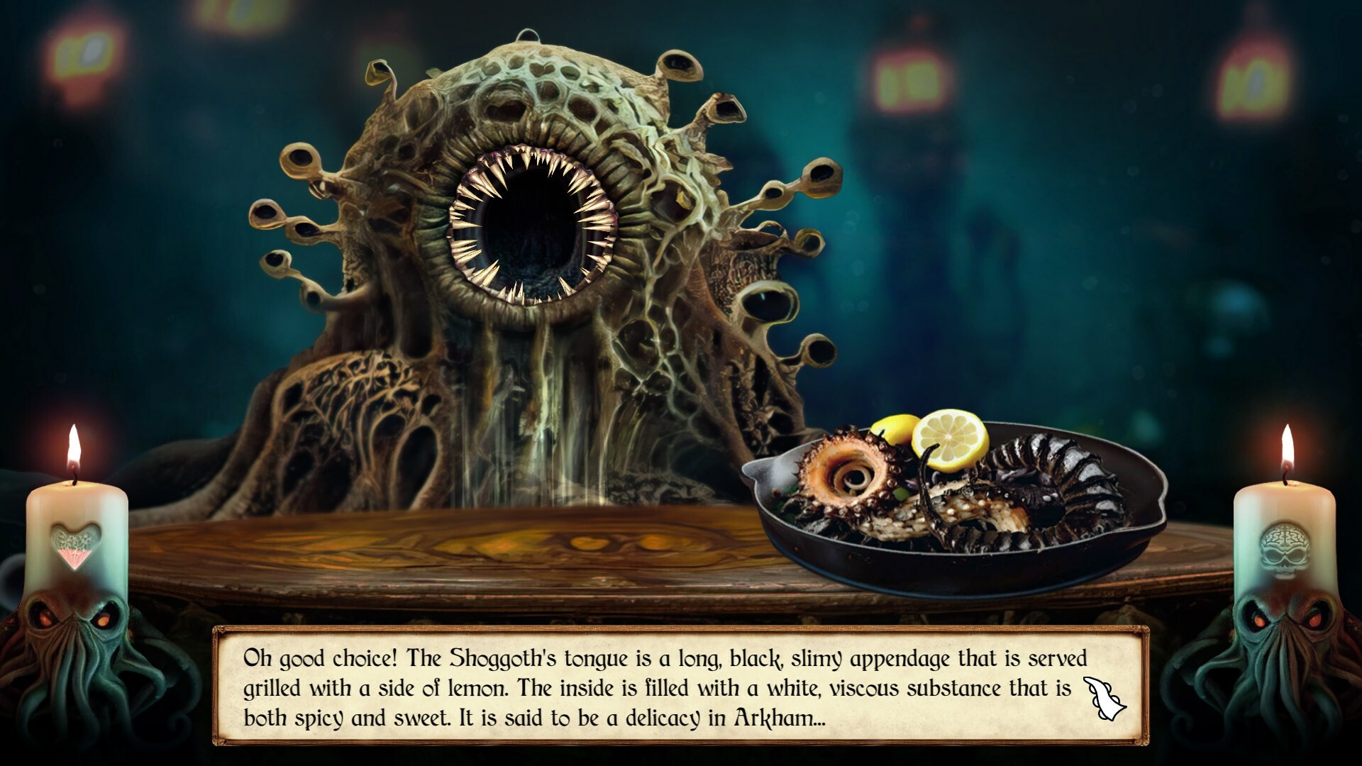 NecroNomNomNom: Eldritch Horror Dating Demo