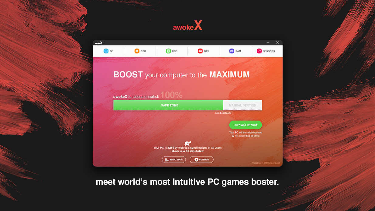 awokeX - PC performance booster